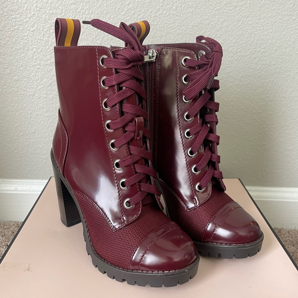 BCBGeneration Women’s Pauline Combat Patent Leather boot - Size 6 NEVER WORN